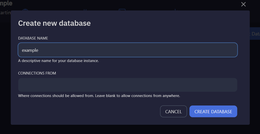 Database Creation