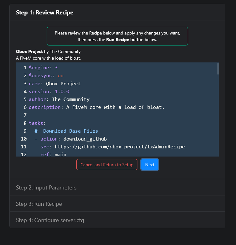 Recipe Deployer